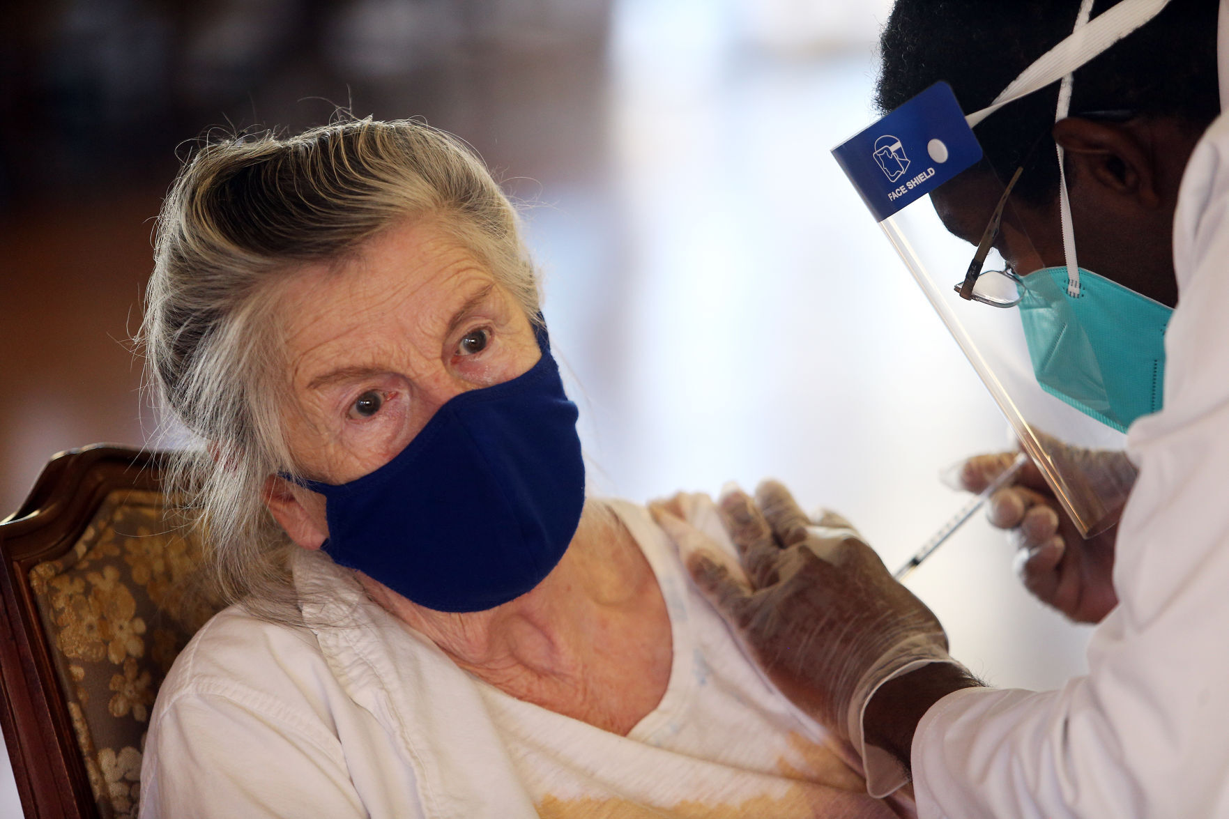 Coronavirus vaccine clinic at Brookdale Napa